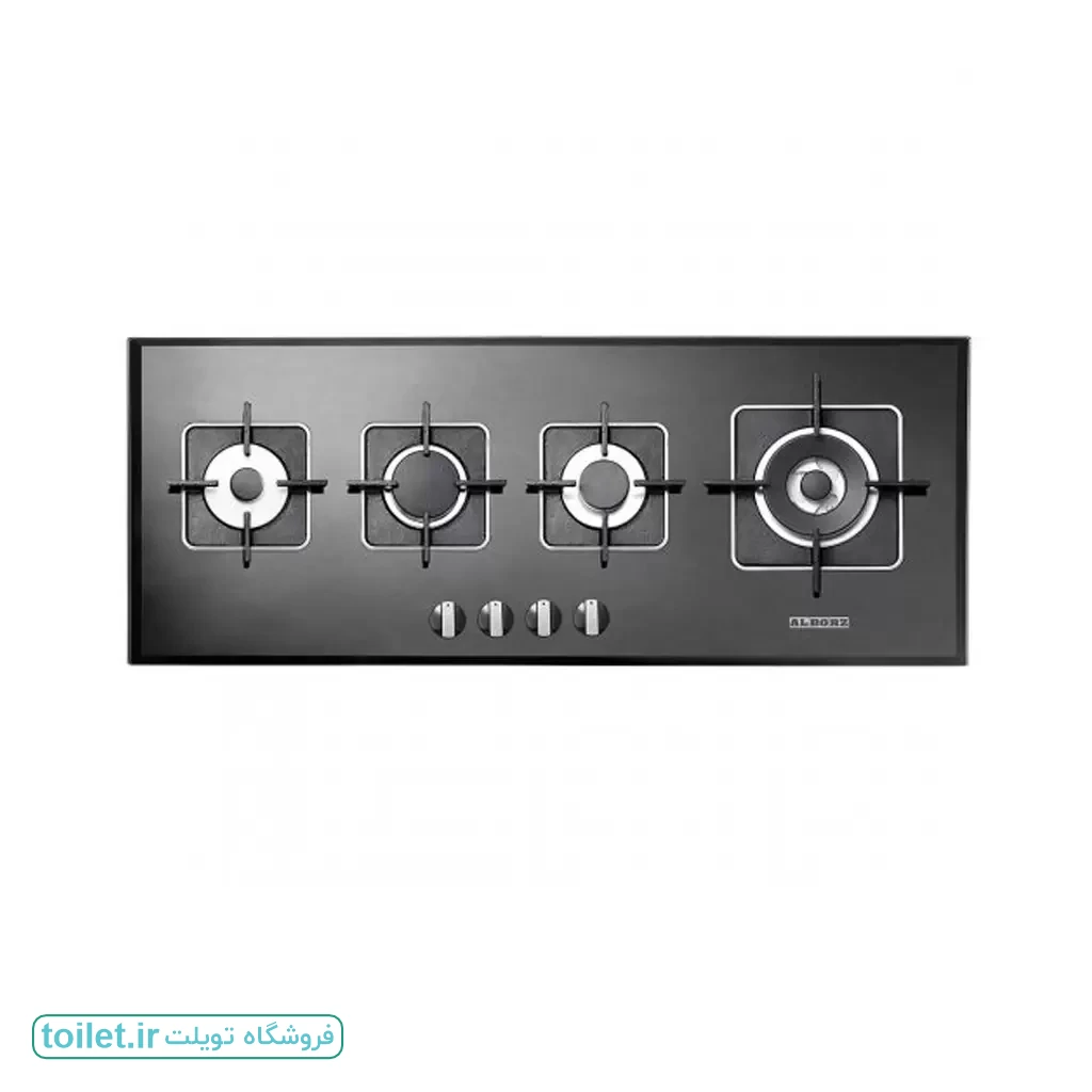 اجاق گاز 4 شعله استیل البرز مدل G4101 مشکی اجاق گاز 4 شعله استیل البرز مدل G4101 مشکی